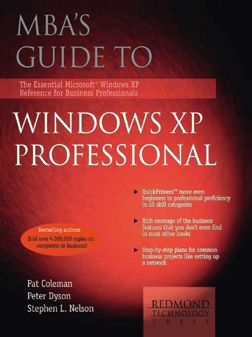 Cover image for MBA’s Guide to Windows XP Professional